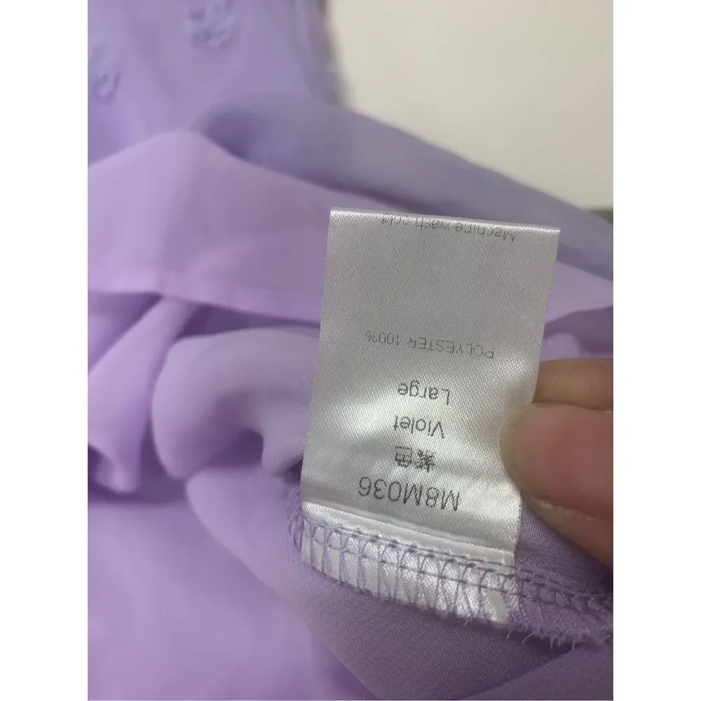 Lavender Babydoll Blouse - Picture 6 of 8